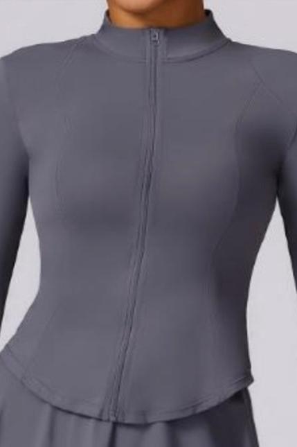 Veste à zip anthracite