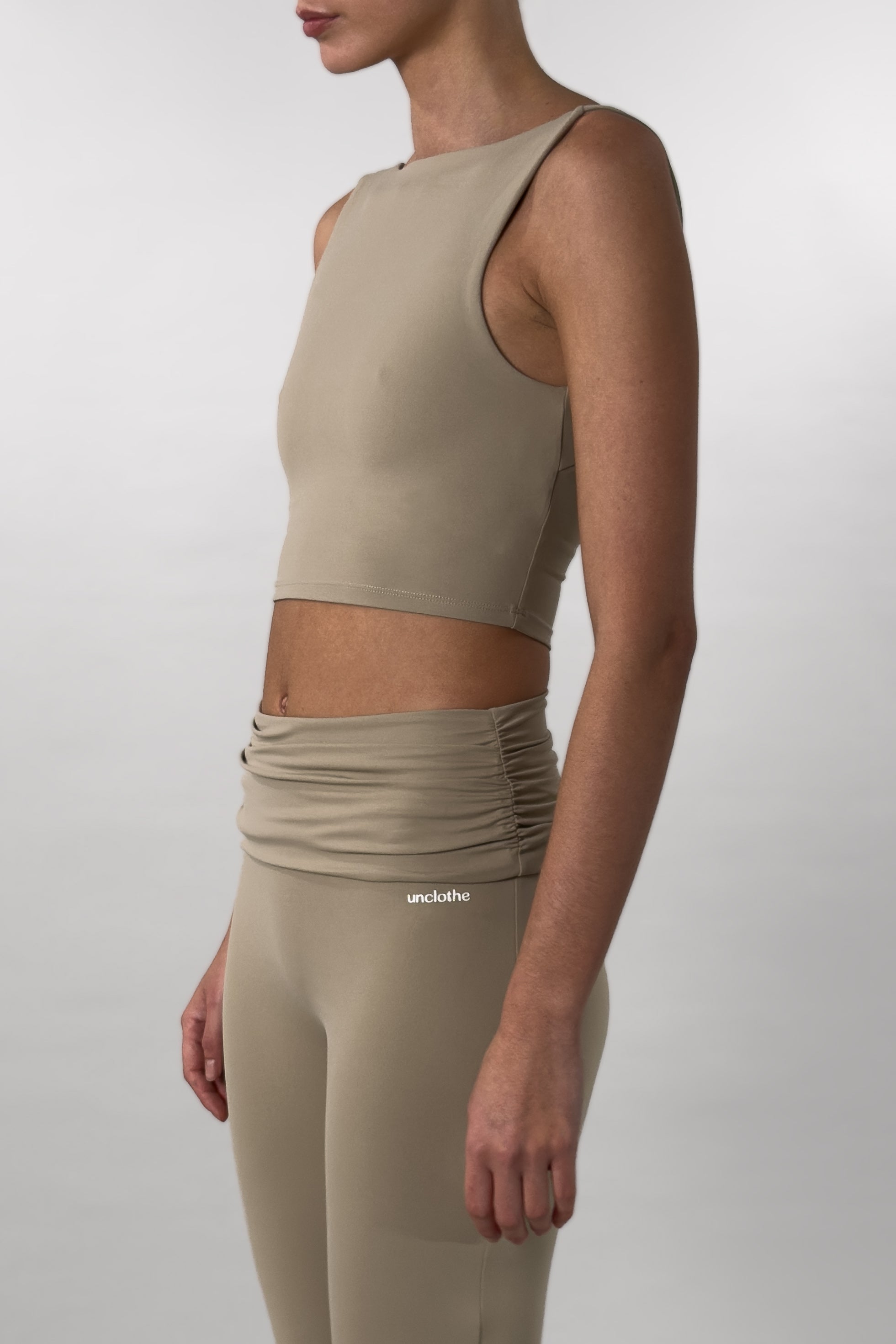 Backless Top - Almond