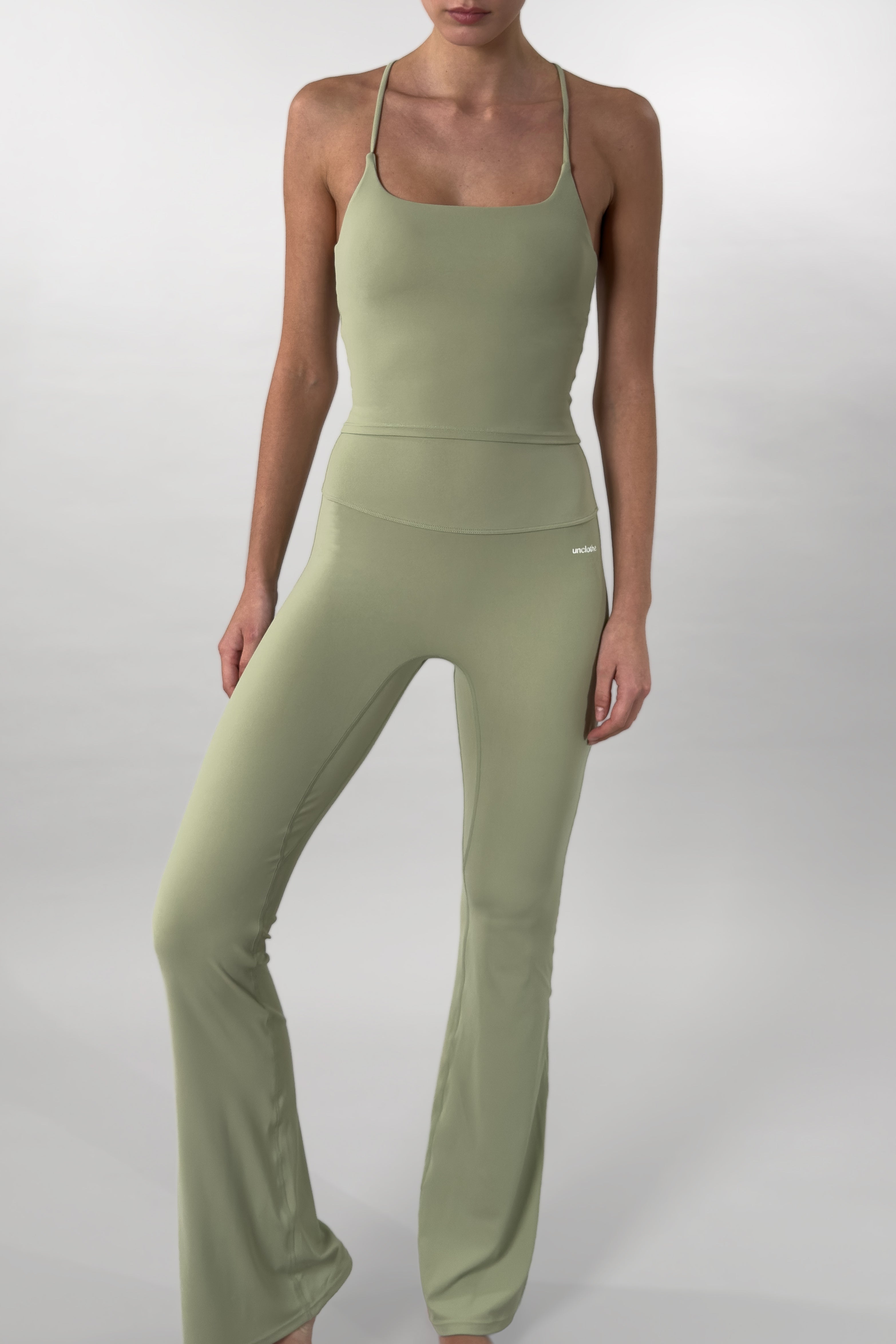 Flare Sculpt Pants - Matcha