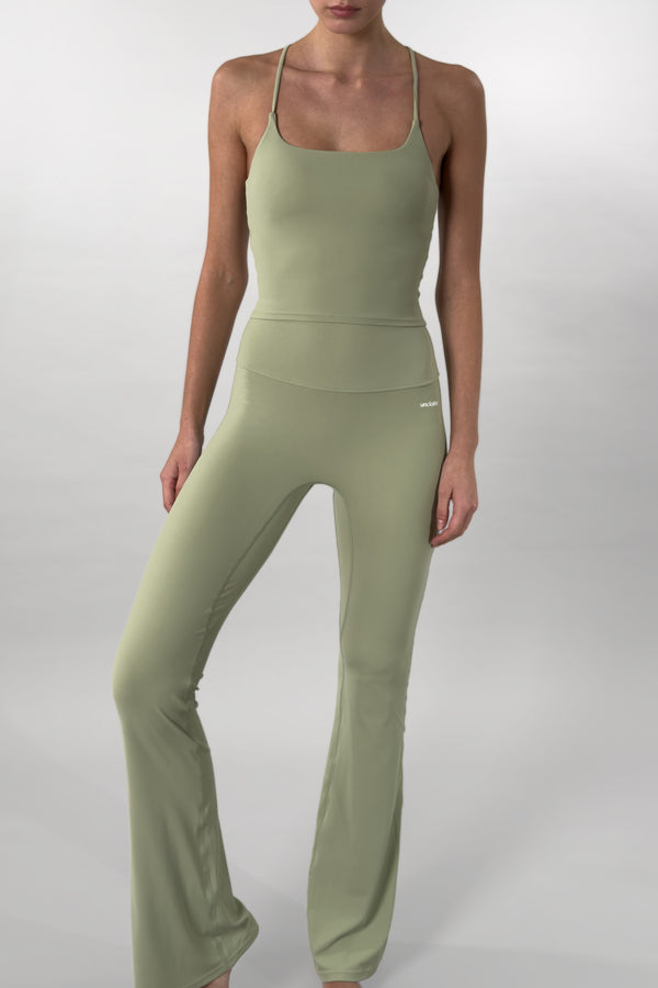 Flare Sculpt Pants - Matcha