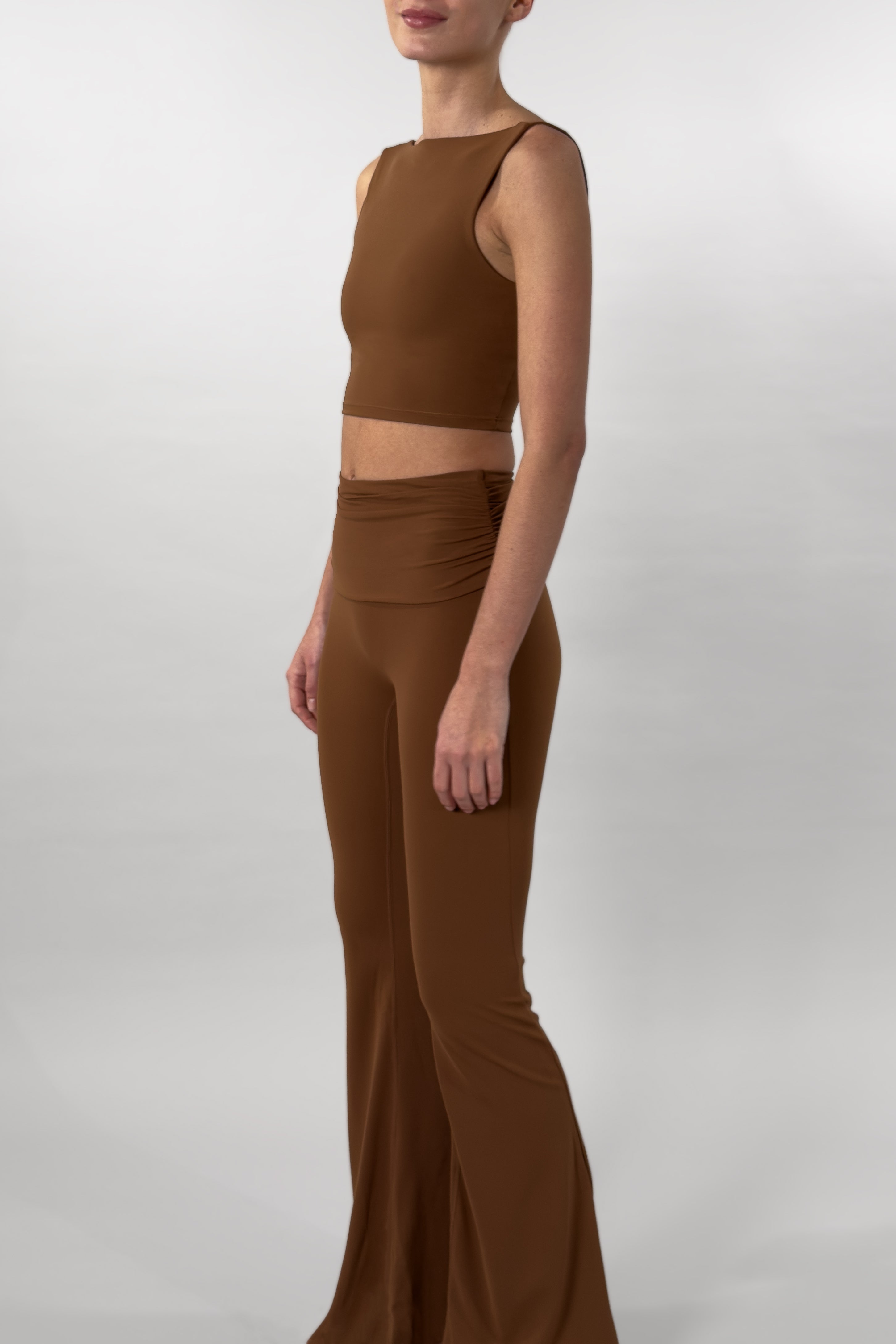 Foldover Pants - Hazelnut