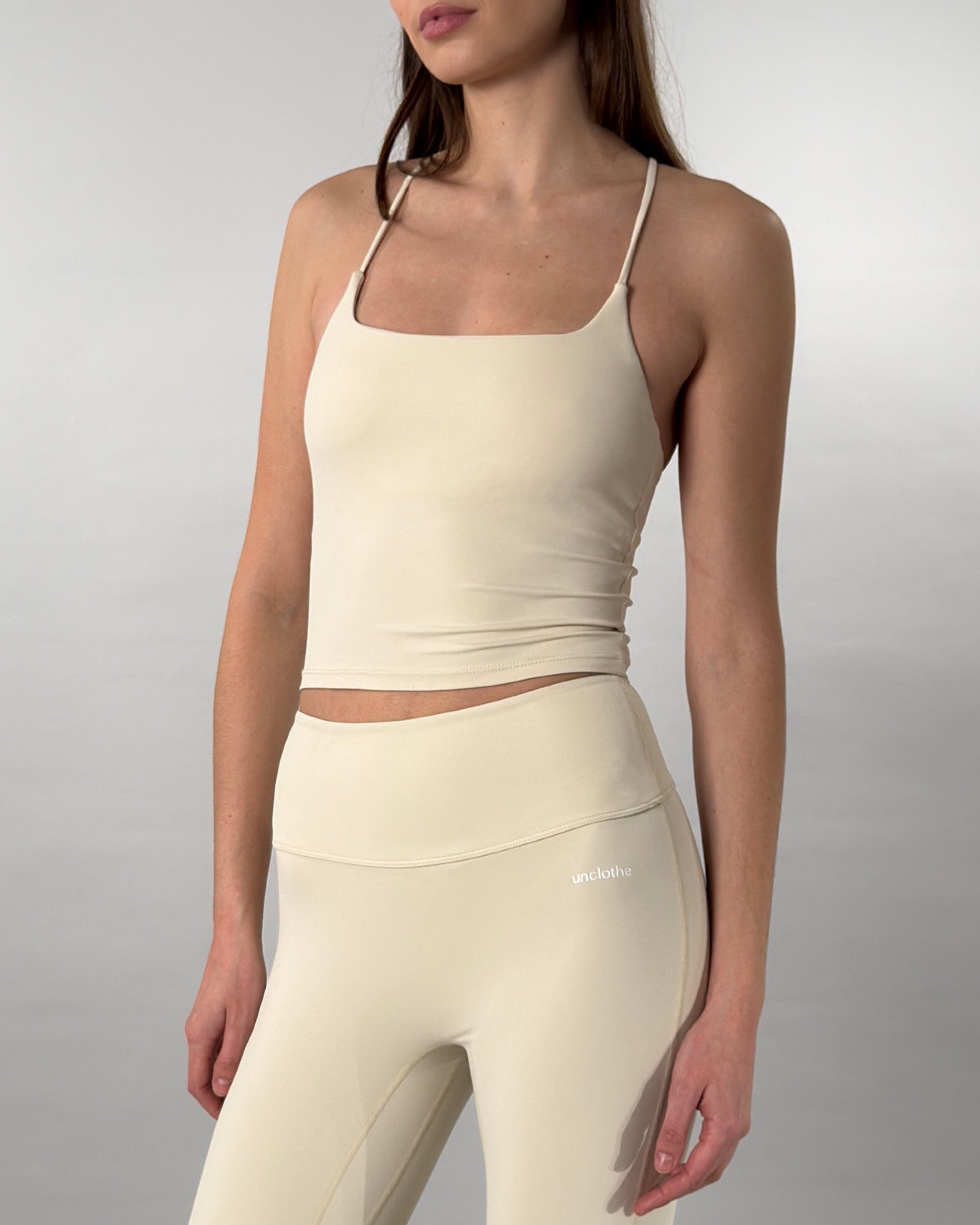 Top à bretelles vanille